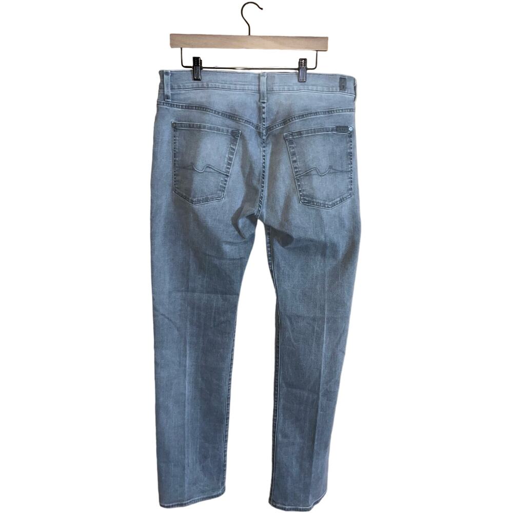 7 For All Man Kind Men The‎ Stright Gray Wash Jean Size | 36